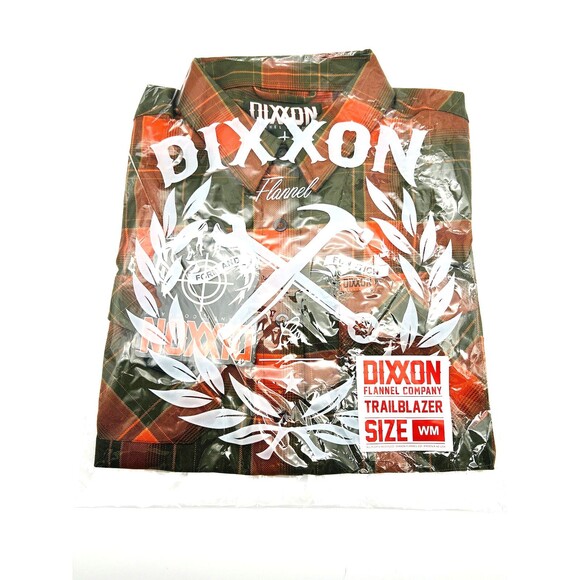 Dixxon Shirt Women Medium Button Up Trailblazer Flannel Red/Green Christmas - Picture 1 of 3